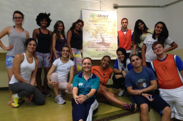 Ginástica Laboral é tema de workshop ministrado pela Qualy Sessa aos alunos da Faculdade de Educação Física da PUC-Campinas