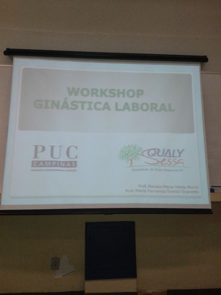 Ginástica Laboral é tema de workshop ministrado pela Qualy Sessa aos alunos da Faculdade de Educação Física da PUC-Campinas #2