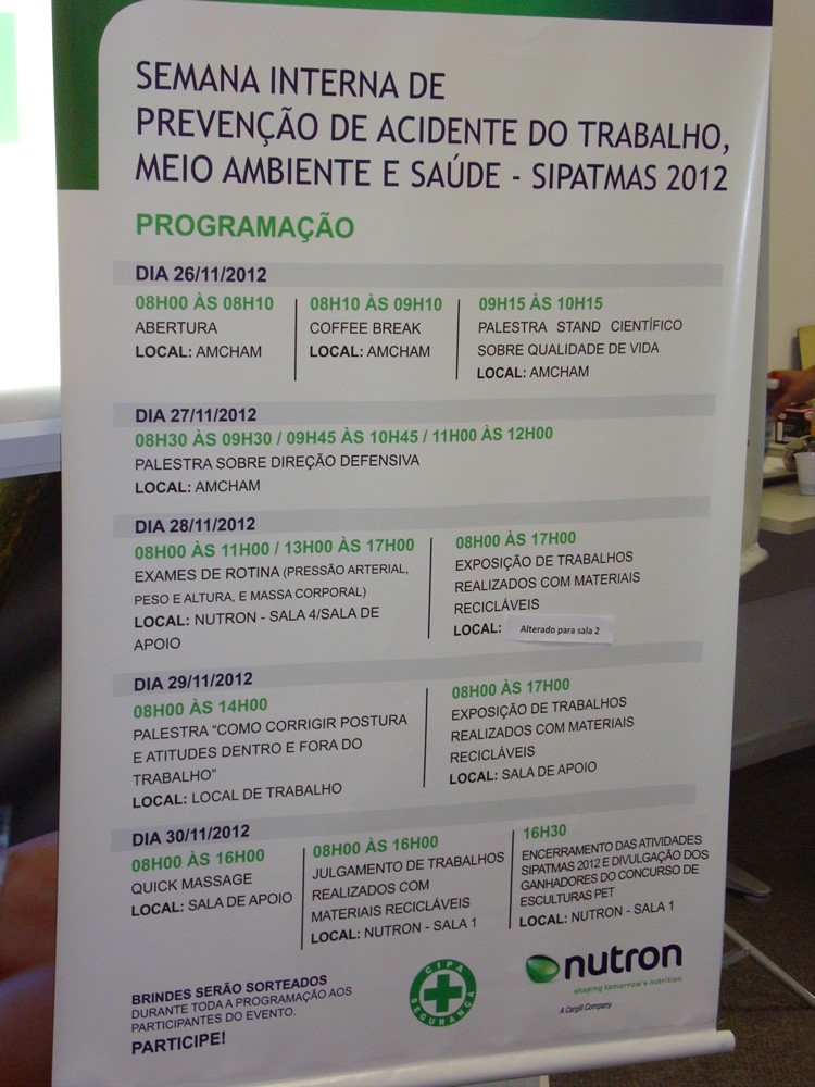 Nutron Alimentos recepciona equipe Qualy Sessa na SIPAT 2012 #8